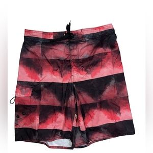 THREAD COLLECTIVE | MENS LARGE LINED DRAWSTRING WAIST SWIM TRUNKS